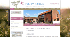 Desktop Screenshot of dairybarns.co.uk